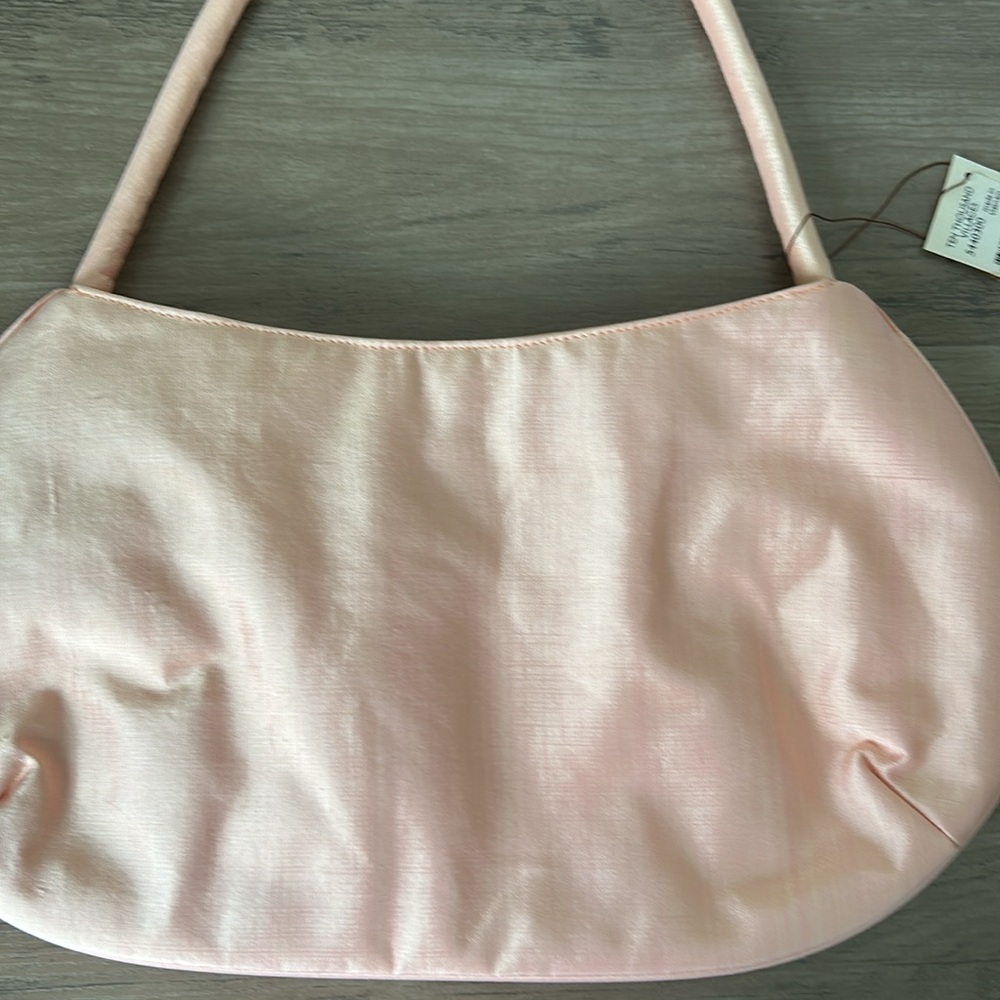Craft Link Beaded Shoulder Bag Purse Pale Peach Pink from Ten Thousand Villages - Picture 4 of 7